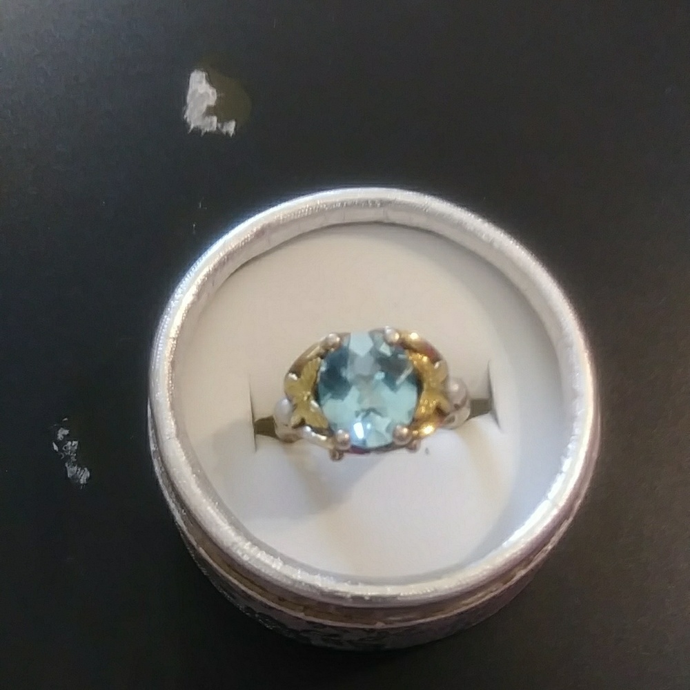 Silver and 18k gold